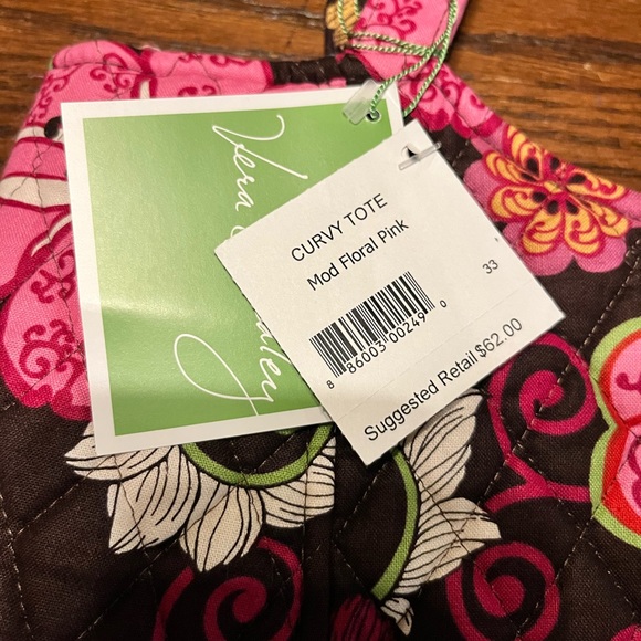 Vera Bradley Curvy Tote Mod Floral Pink - Picture 3 of 3